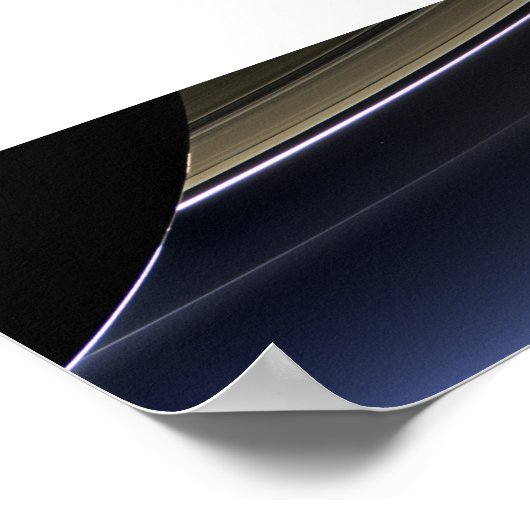 Erde vom Saturn Poster (Ecke)