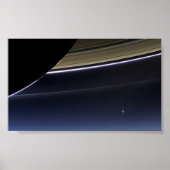 Erde vom Saturn Poster (Vorne)