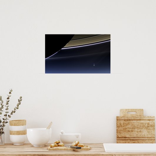 Erde vom Saturn Poster (Küche)