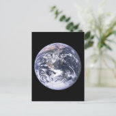 Erde von Apollo 17 Postkarte (Stehend Vorderseite)