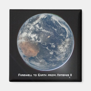 Erde von Artemis II Magnet