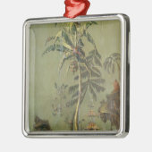 Erde, von einer Reihe darstellenden Platten Silbernes Ornament (Links)