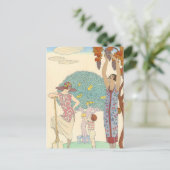 Erde von George Barbier Postkarte (Stehend Vorderseite)