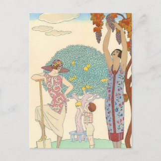 Erde von George Barbier Postkarte