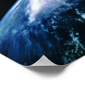 Erde von Satellit 3 Poster (Ecke)