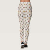 Erde Wald Fleur-de-lis Design Licht Leggings (Rückseite)