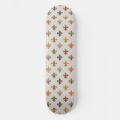 Erde Wald Fleur-de-lis Design Licht Skateboard (Vorderseite)