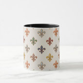 Erde Wald Fleur-de-lis Design Licht Tasse (Zentrum)