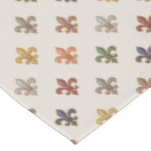  Erde Wald Fleur-de-lis Design Licht  Tischdecke (Schrägansicht)