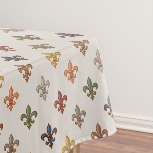  Erde Wald Fleur-de-lis Design Licht  Tischdecke (Beispiel)
