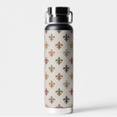 Erde Wald Fleur-de-lis Design Licht Trinkflasche (Rückseite)