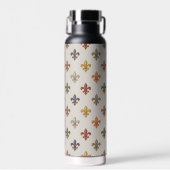 Erde Wald Fleur-de-lis Design Licht Trinkflasche (Vorne)