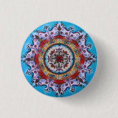 Erde-Wasser-Feuer… Mandala-Button-Knopf Button (Vorderseite)
