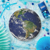 Erde Wegwerfpapierdem Teller von des (Party)