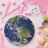 Erde Wegwerfpapierdem Teller von des (Party)