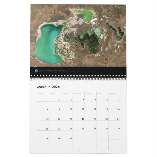 Erde, wie von den Astronauten gesehen Kalender (Mär 2026)