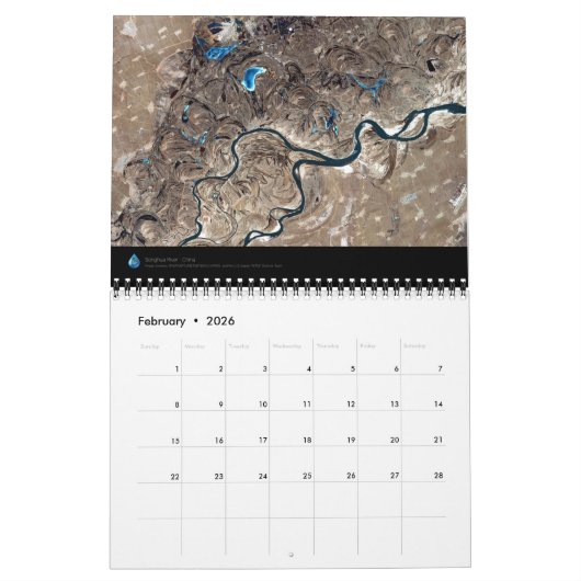 Erde, wie von den Astronauten gesehen Kalender (Feb 2026)