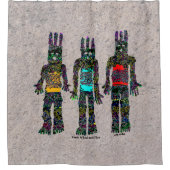 Erde Wind und Feuer Duschvorhang (Vorderseite)