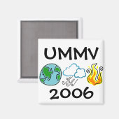 Erde Wind und Feuer Magnet (Vorderseite/Rückseite)