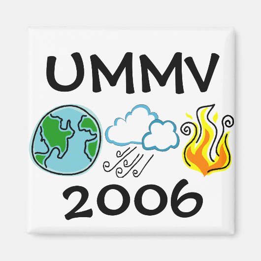 Erde Wind und Feuer Magnet (Vorne)