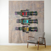 Erde Wind und Feuer Wandteppich (Beispiel)