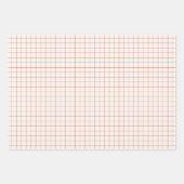 Erdeige Terrakotta-Geschenkverpackungsset Moderne Geschenkpapier Set (Vorderseite 2)
