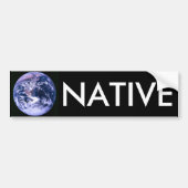 Erdeingeborener Autoaufkleber (Vorne)