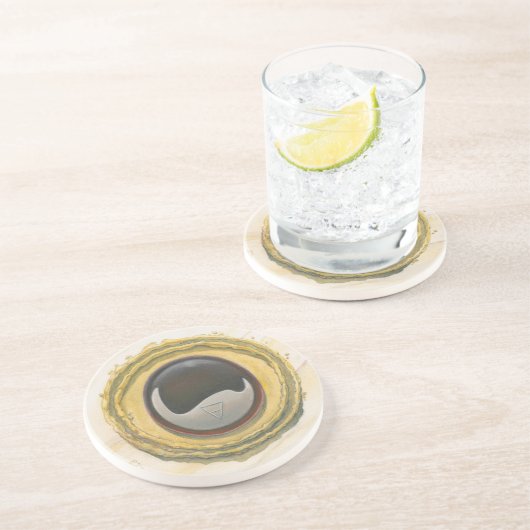 Erdelement Getränkeuntersetzer (Seite)