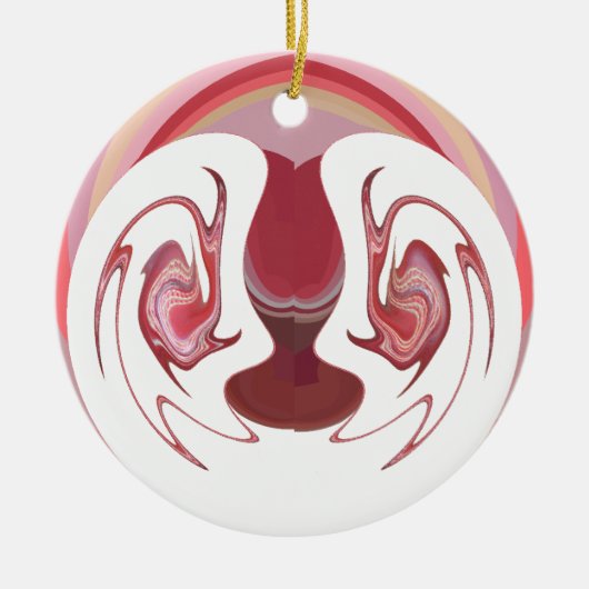 Erdember: Texturierte Tapestry aus Afrika Keramikornament (Vorne)