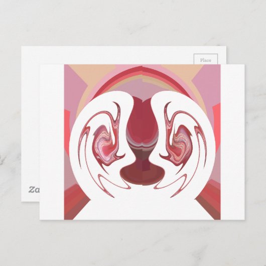 Erdember: Texturierte Tapestry aus Afrika Postkarte (Vorne/Hinten)