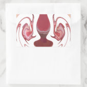 Erdember: Texturierte Tapestry aus Afrika Rechteckiger Aufkleber (Tasche)