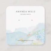 Erden des Schmuckhalter ・ Aquarellnatur Quadratische Visitenkarte (Vorderseite)