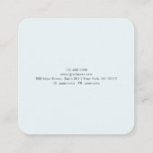 Erden des Schmuckhalter ・ Aquarellnatur Quadratische Visitenkarte (Rückseite)