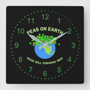 Erden Quadratische Wanduhr