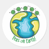 Erden Runder Aufkleber (Vorderseite)