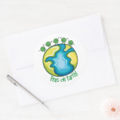 Erden Runder Aufkleber (Umschlag)