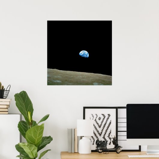 Erden von der Apollo-8-Crew Poster (Heimbüro)