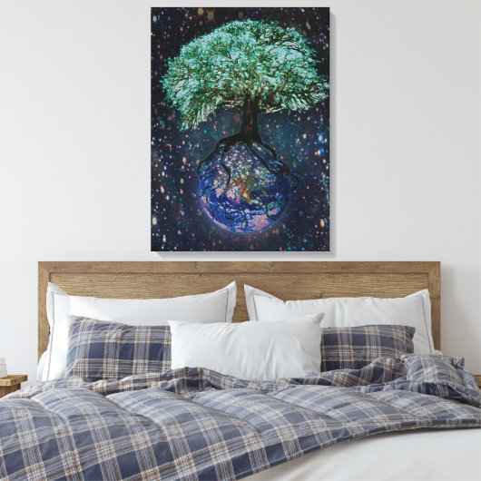 Erdenbaum Leinwanddruck (Insitu (Schlafzimmer))