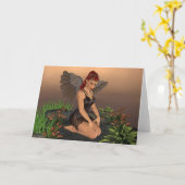 Erdengel - Gruß-Karte Karte (Gelbe Blume)