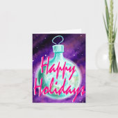 Erdenschmuckkarte Happy Holidays Karte (Vorderseite)