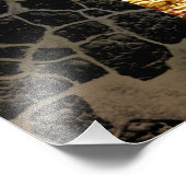 Erderwärmung - Brennhaus - Abstrakt Fotodruck (Ecke)