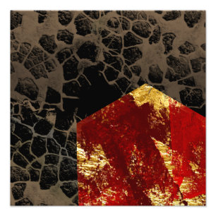 Erderwärmung - Brennhaus - Abstrakt Fotodruck