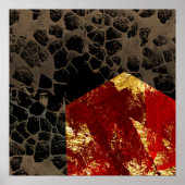 Erderwärmung - Brennhaus - Abstrakt Poster (Vorne)