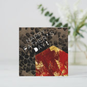 Erderwärmung - Brennhaus - Tag des Vaters Karte (Stehend Vorderseite)