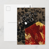 Erderwärmung - Brennhaus - Tag des Vaters Postkarte (Vorne/Hinten)