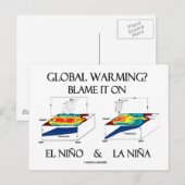 Erderwärmung? Schuld daran sind El Niño und La Niñ Postkarte (Vorne/Hinten)