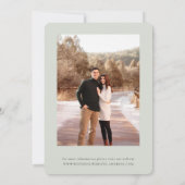 Erdes Foto im Herbst Save the Date (Rückseite)