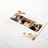 Erdes Foto im Herbst Save the Date Folieneinladung (Gedreht)