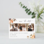 Erdes Foto im Herbst Save the Date Postkarte (Stehend Vorderseite)