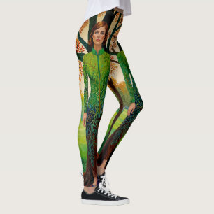 „Erdessas Porträt“ - Die Maskerade der Stille Leggings